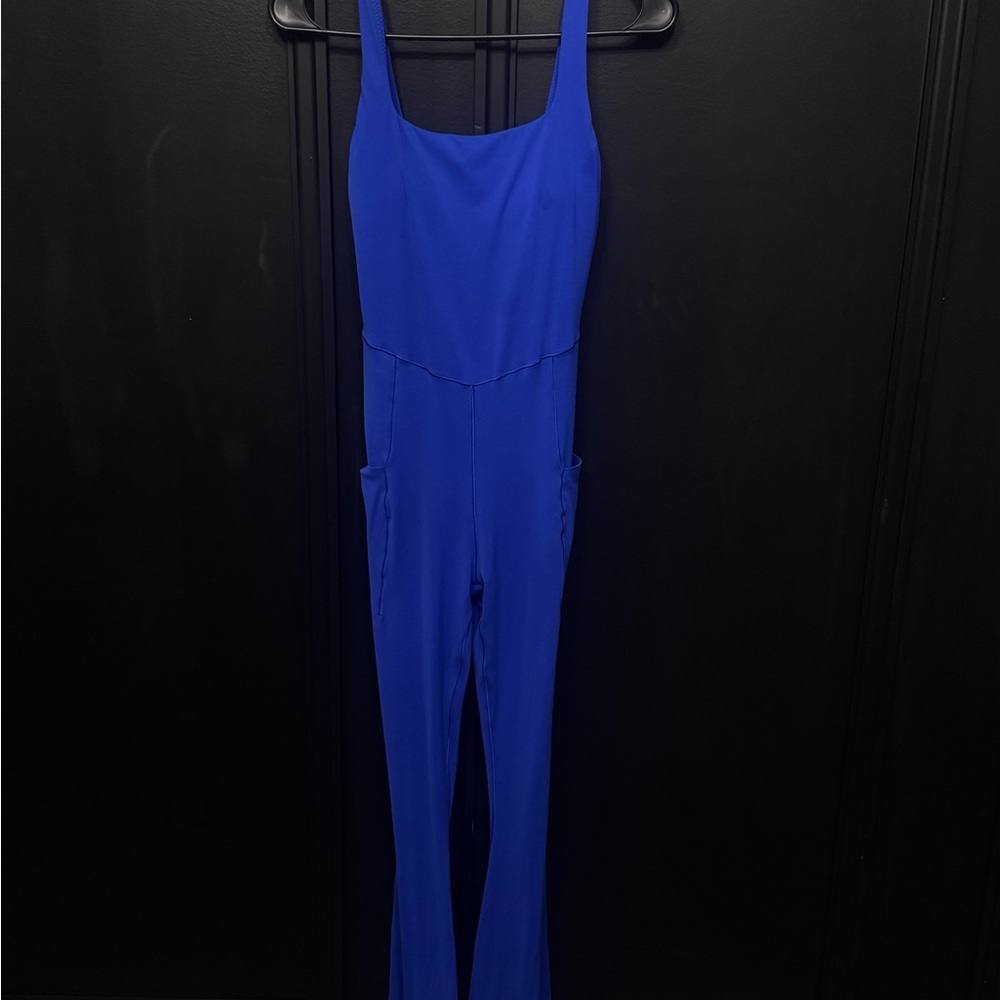 Electric Blue Offline by Aerie Jumpsuit with flare bottoms